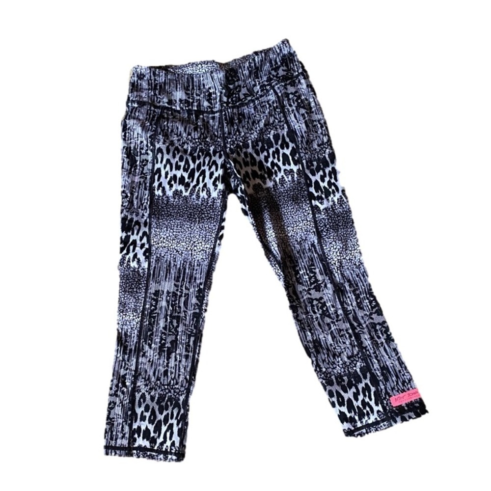 BETSEY Johnson Black and White Performance Athletic Leggings Get Love Small